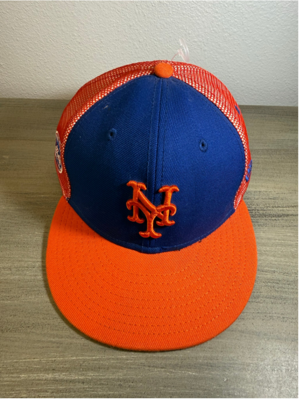New Era 59FIFTY NY Mets Fitted Trucker Hat Size 7 3/8 City Skyline Unworn NWOT